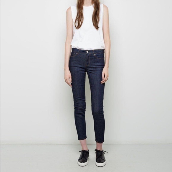 Acne Needle Raw dark wash mid rise jeans size 28 - Picture 1 of 10